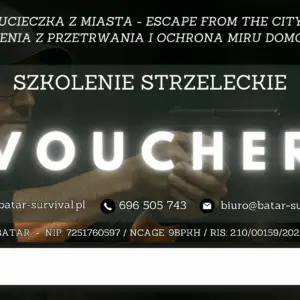 Voucher na indywidualne szkolenie strzeleckie. Profesjonalny trening nauki obsługi broni, strzelania i obrony domu.